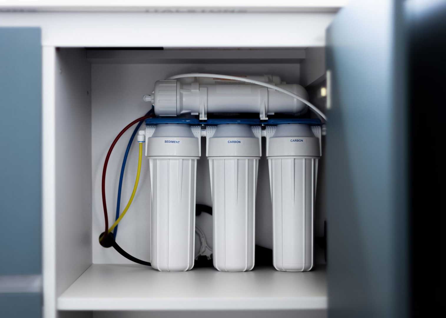 Professional water filtration installation done