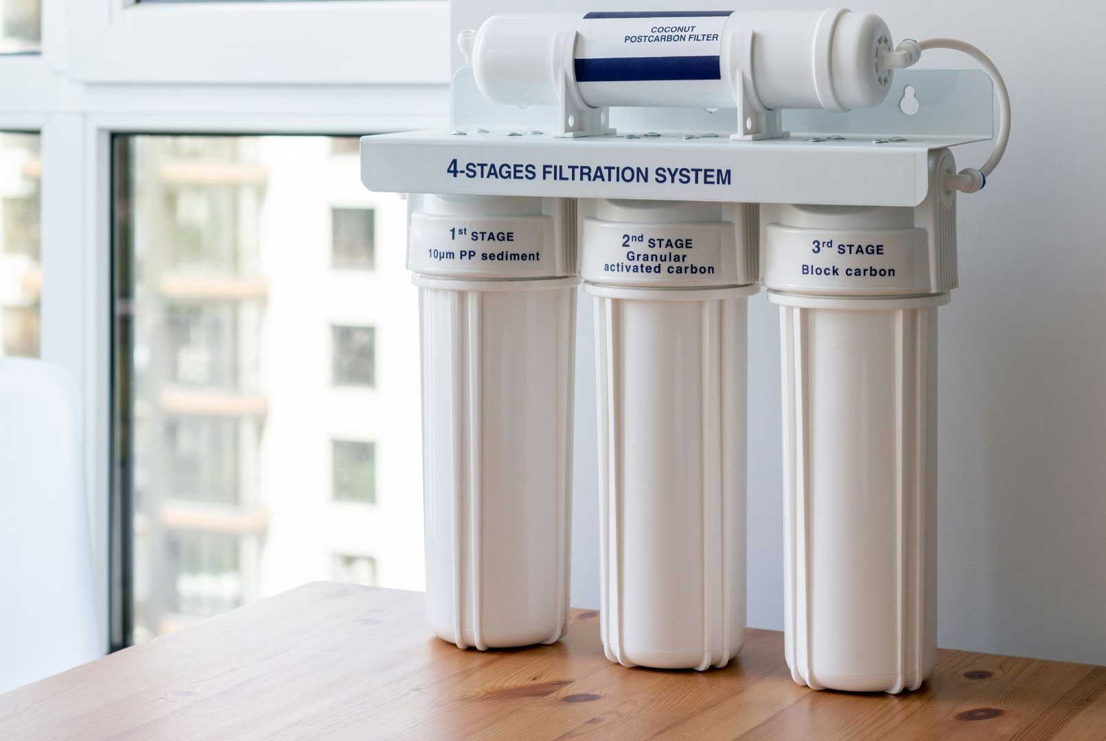 Water filtration system installed