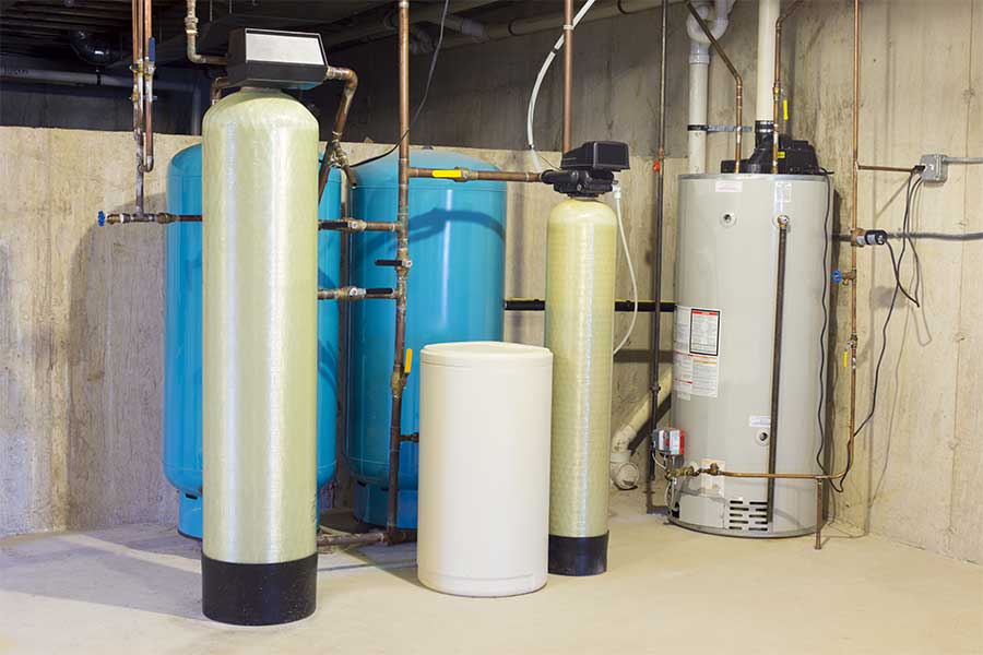 Water softener installation completed